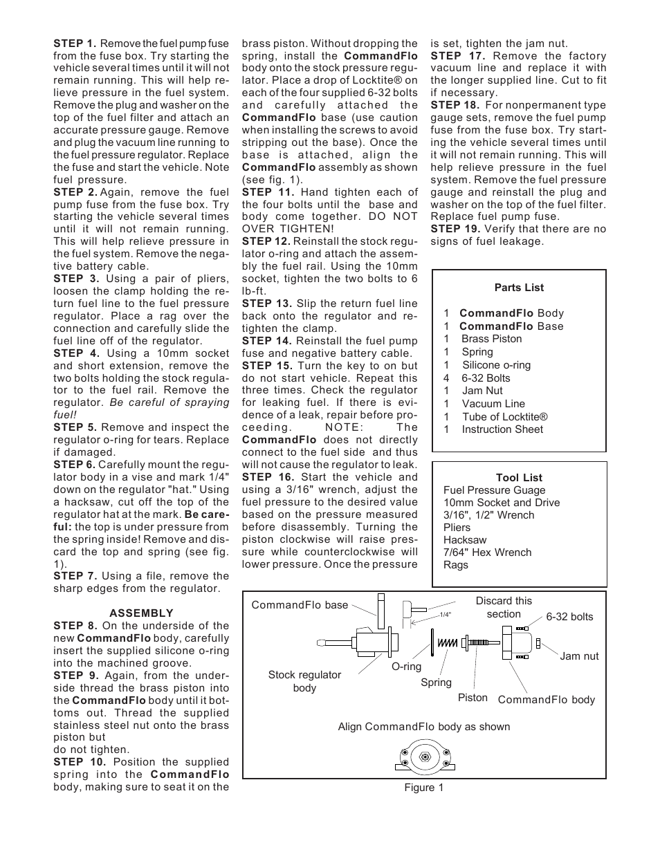 B&M 46059 COMMANDFLO, BLUE User Manual | Page 2 / 2