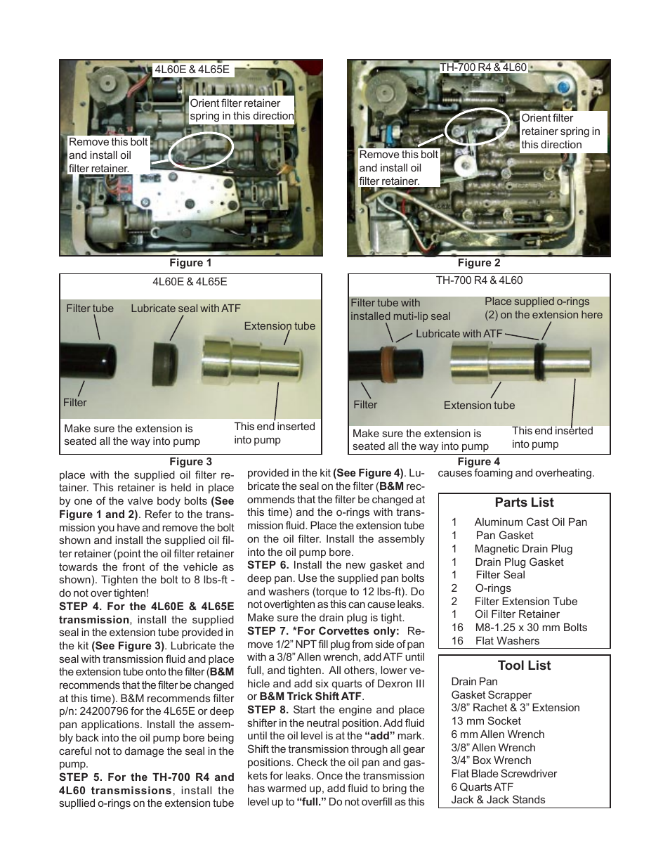 B&M 70260 CAST DEEP PAN User Manual | Page 2 / 2