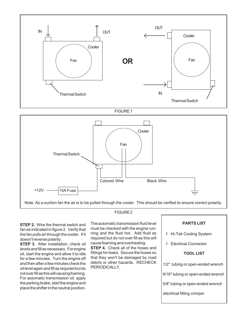 B&M 70298 HI TEK COOLING SYSTEM User Manual | Page 2 / 2