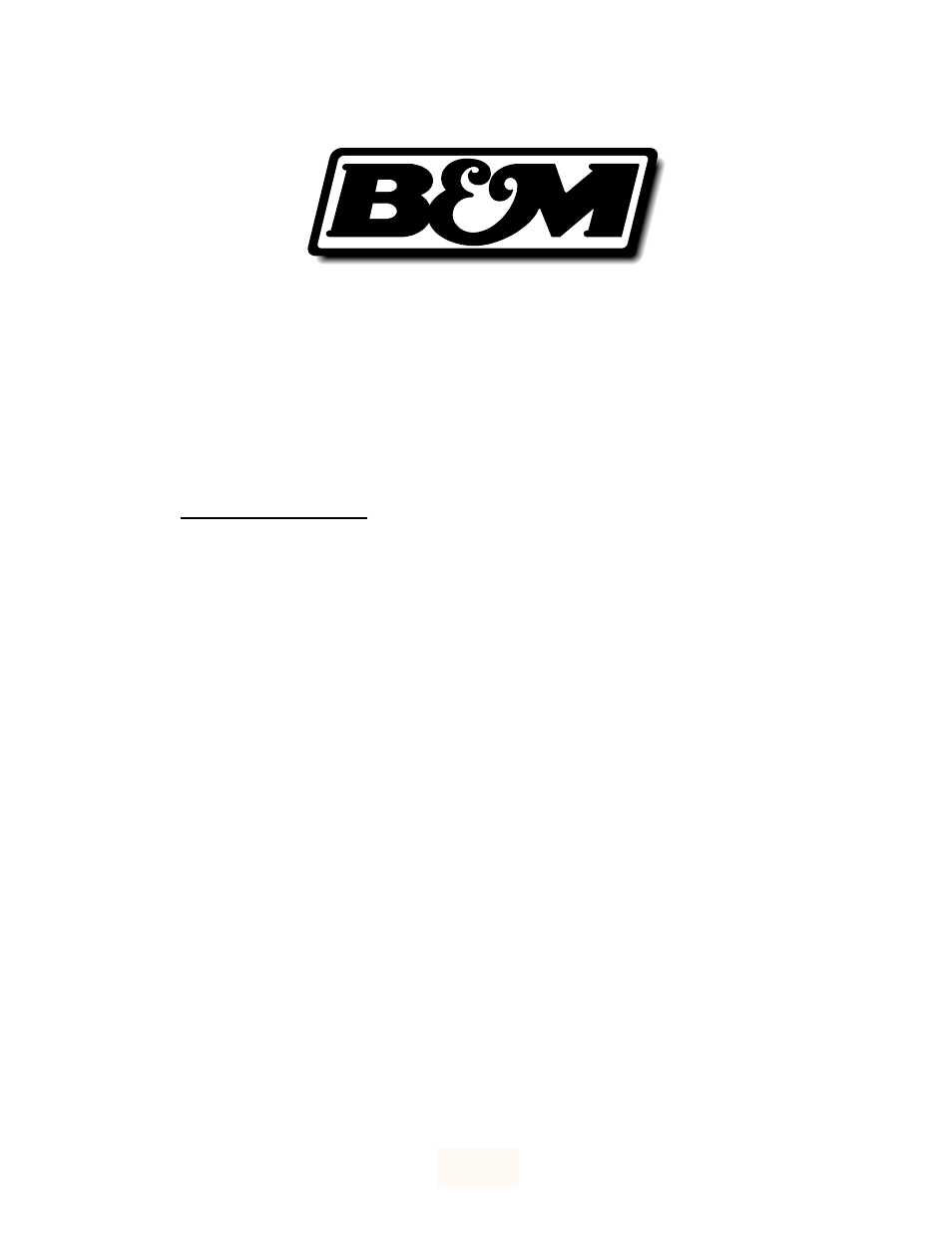 B&M 70360 SHIFT IMPROVER KIT User Manual | 8 pages