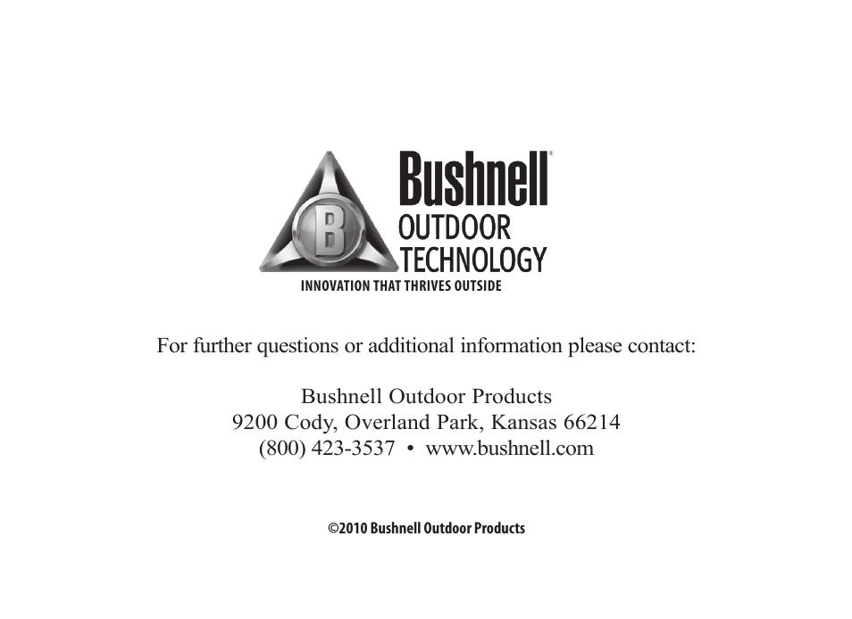 Bushnell Image View 111545 User Manual | Page 124 / 124