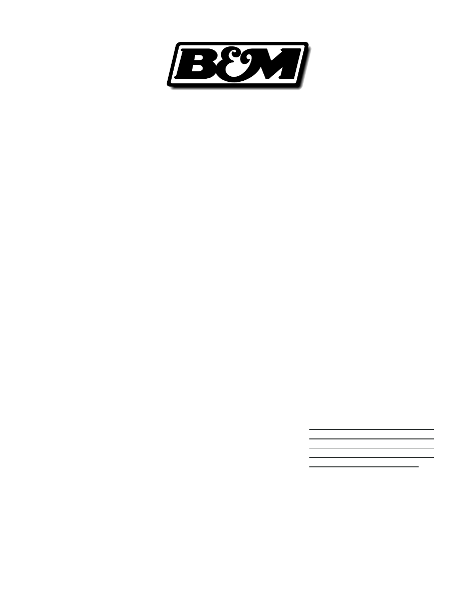 B&M 70391 DEEP PAN, 2010+ CAMARO (6L80) User Manual | 6 pages