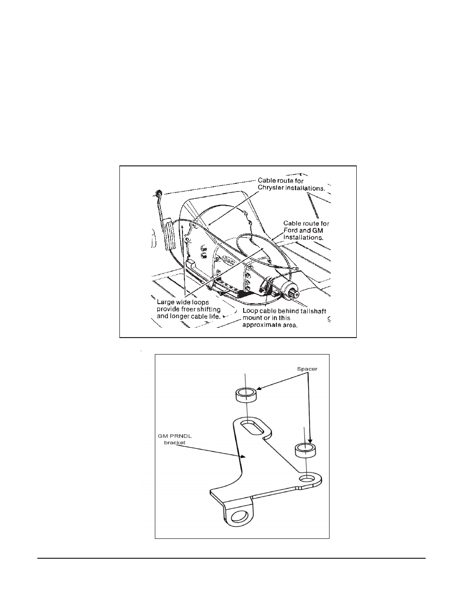 B&M 75498 BRACKET & LEVER KIT FOR 4L60E/4L80E User Manual | Page 2 / 2