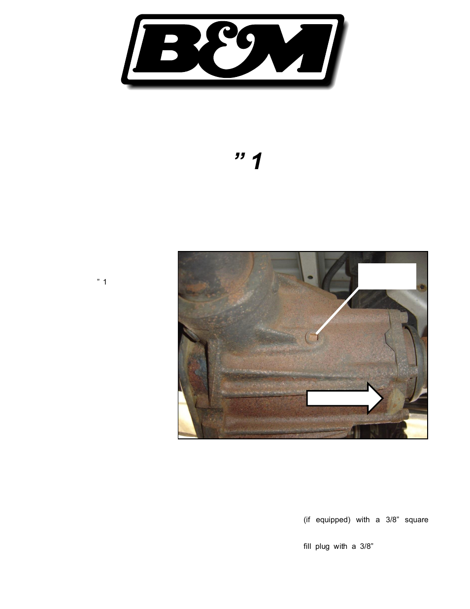 B&M 70501 Cast Aluminum Rear End Cover for GM 10.5 14 Bolt User Manual | 3 pages