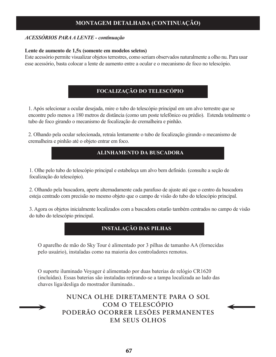 Bushnell Voyager Sky Tour 78-9970 User Manual | Page 67 / 74