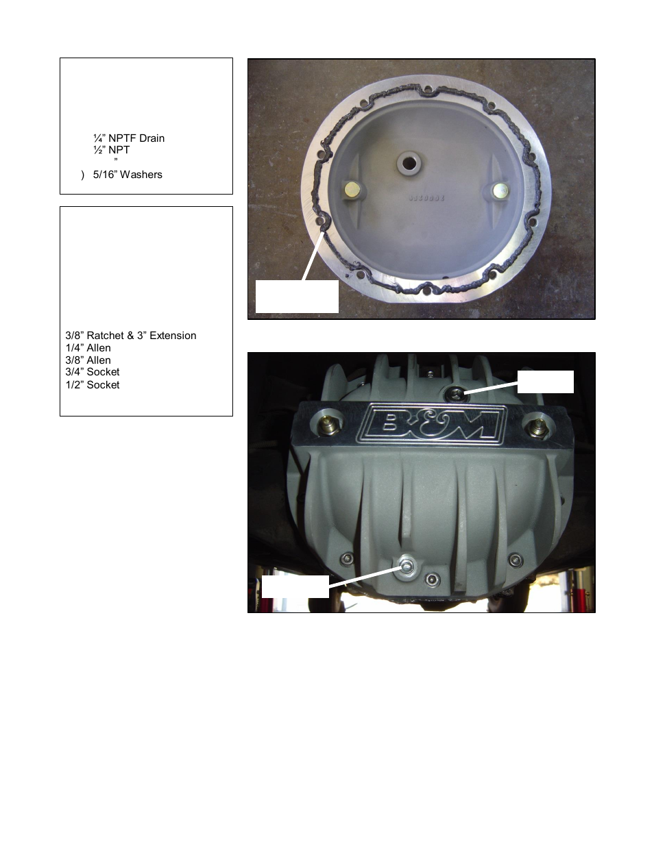 B&M 70503 CAST ALUMINUM REAR END COVER FOR GM 8.2 10 BOLT B.O.P. User Manual | Page 3 / 3