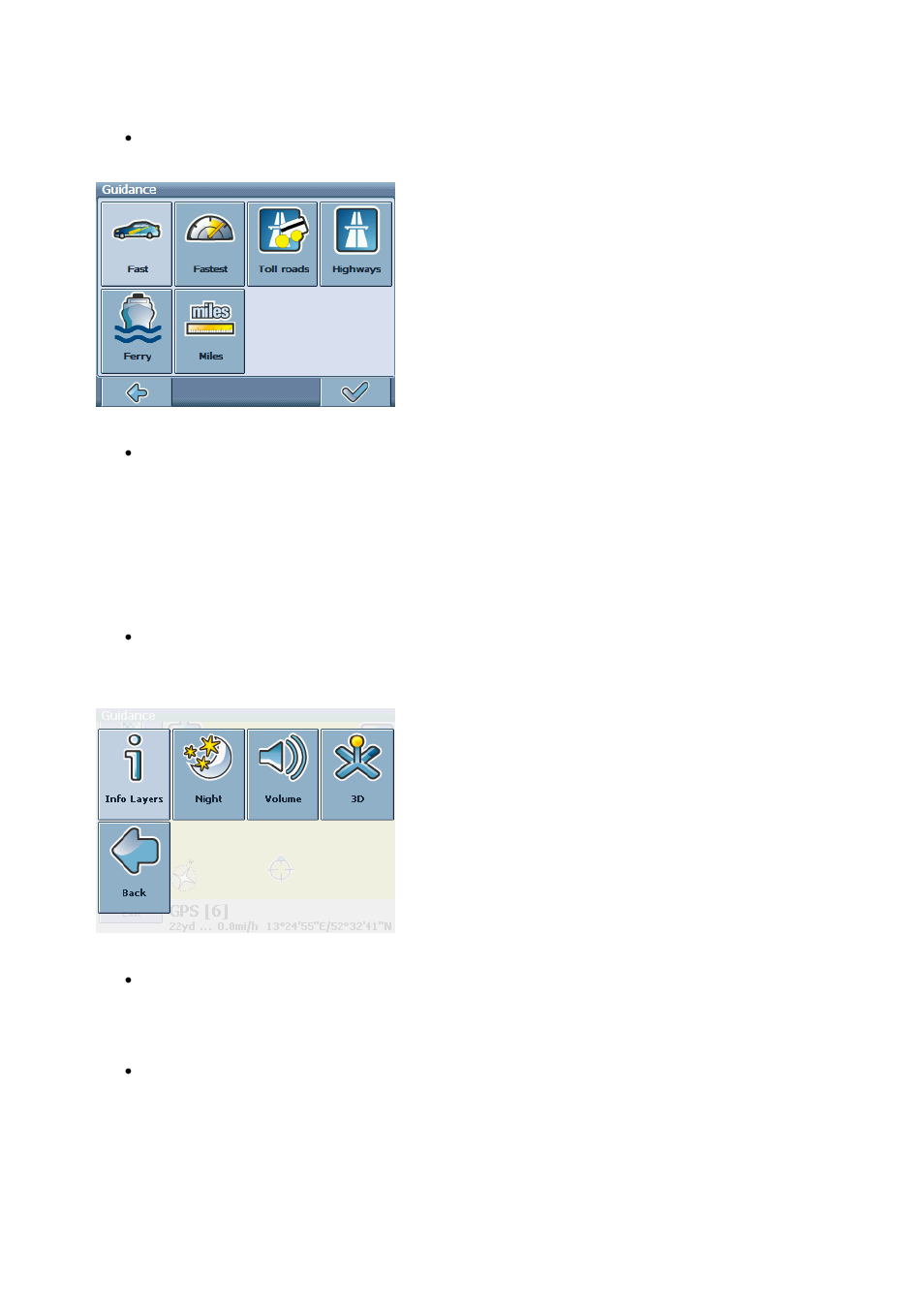 Settings (general settings), Language, Guidance settings | Bushnell NAV500 User Manual | Page 16 / 25