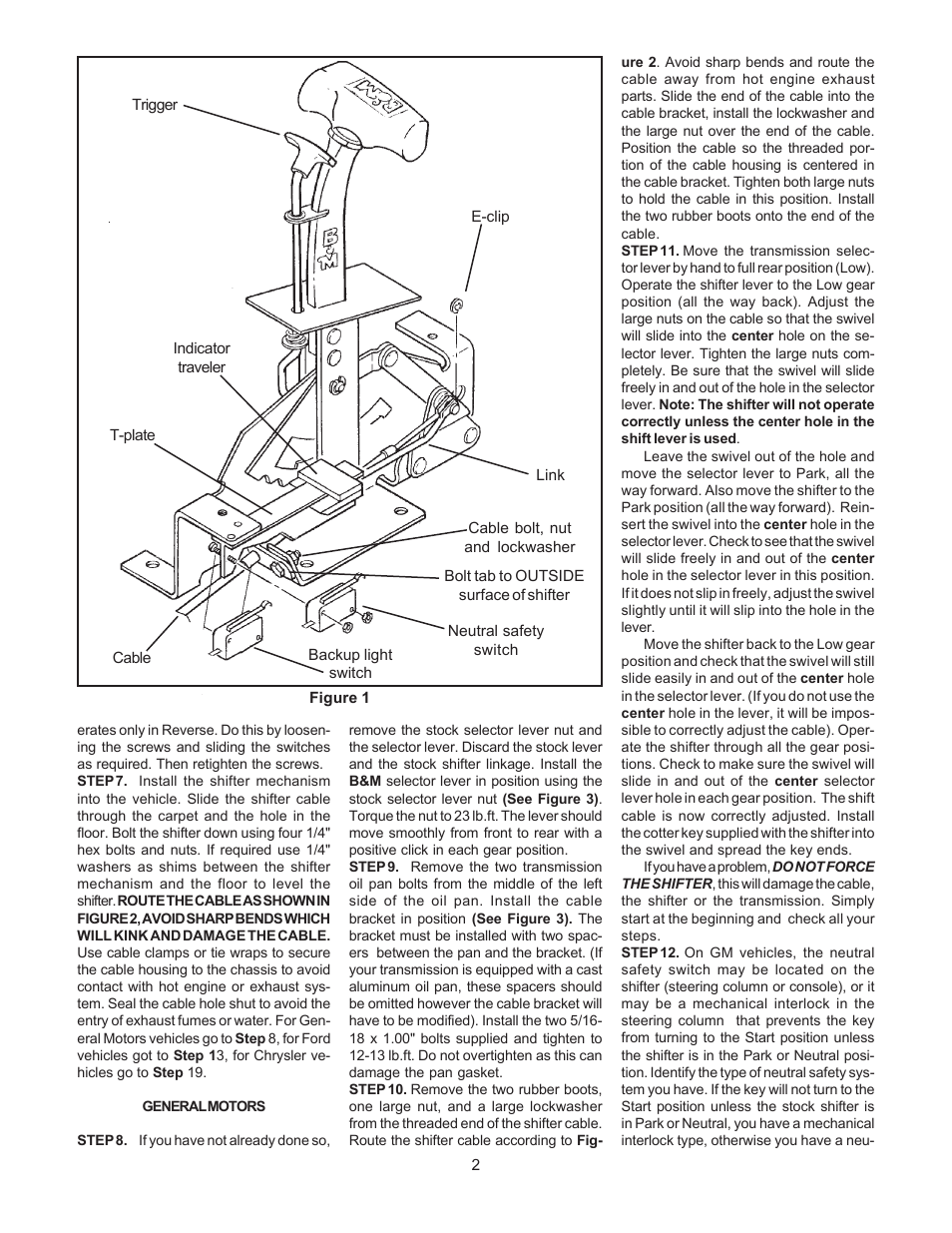 B&M 80682 STARSHIFTER-RT HND DR User Manual | Page 2 / 8