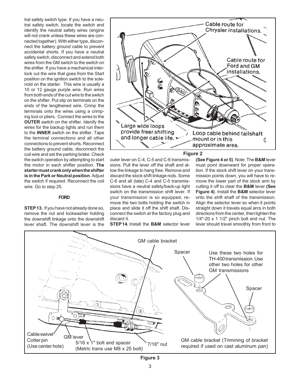 B&M 80682 STARSHIFTER-RT HND DR User Manual | Page 3 / 8