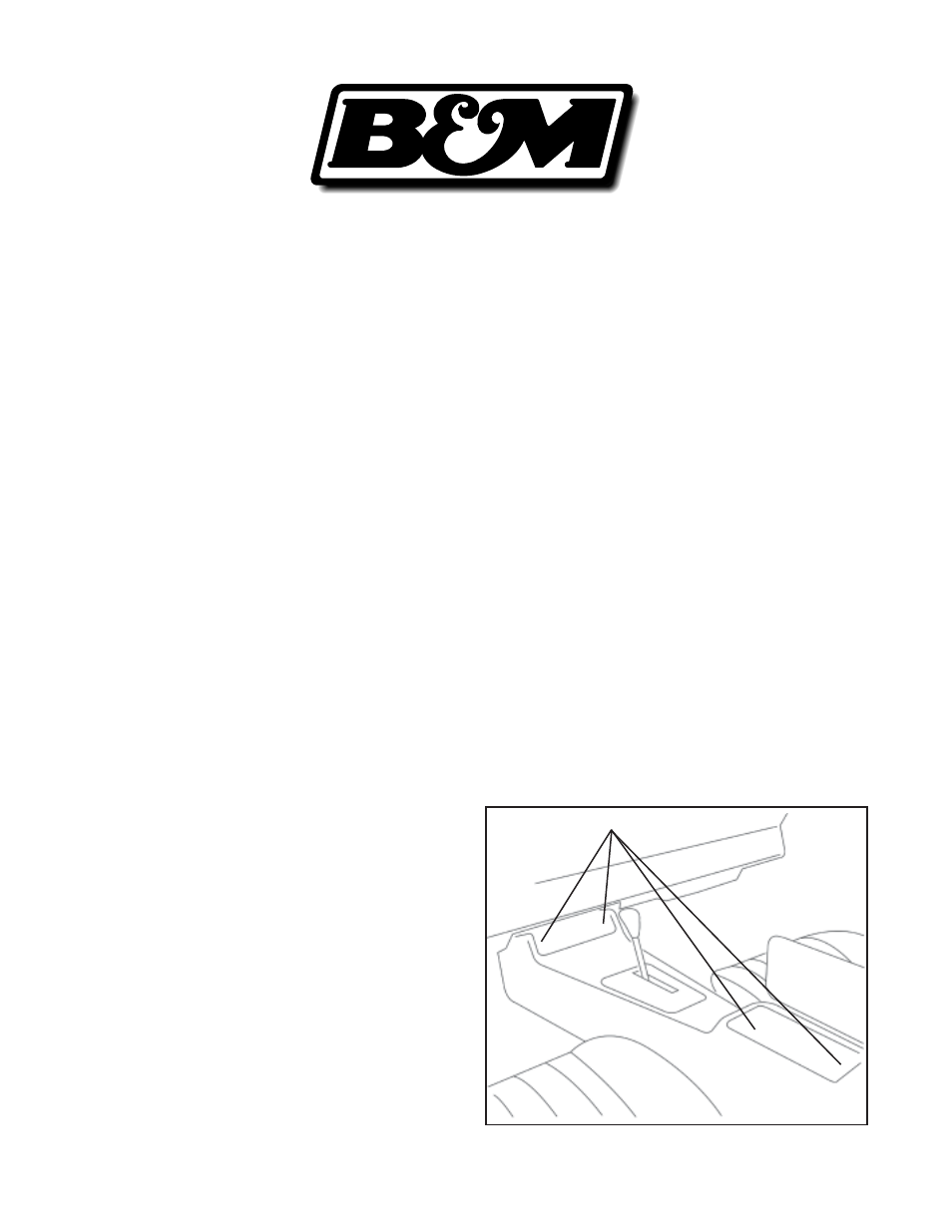 B&M 80688 CONSOLE QUICKSILVER User Manual | 6 pages