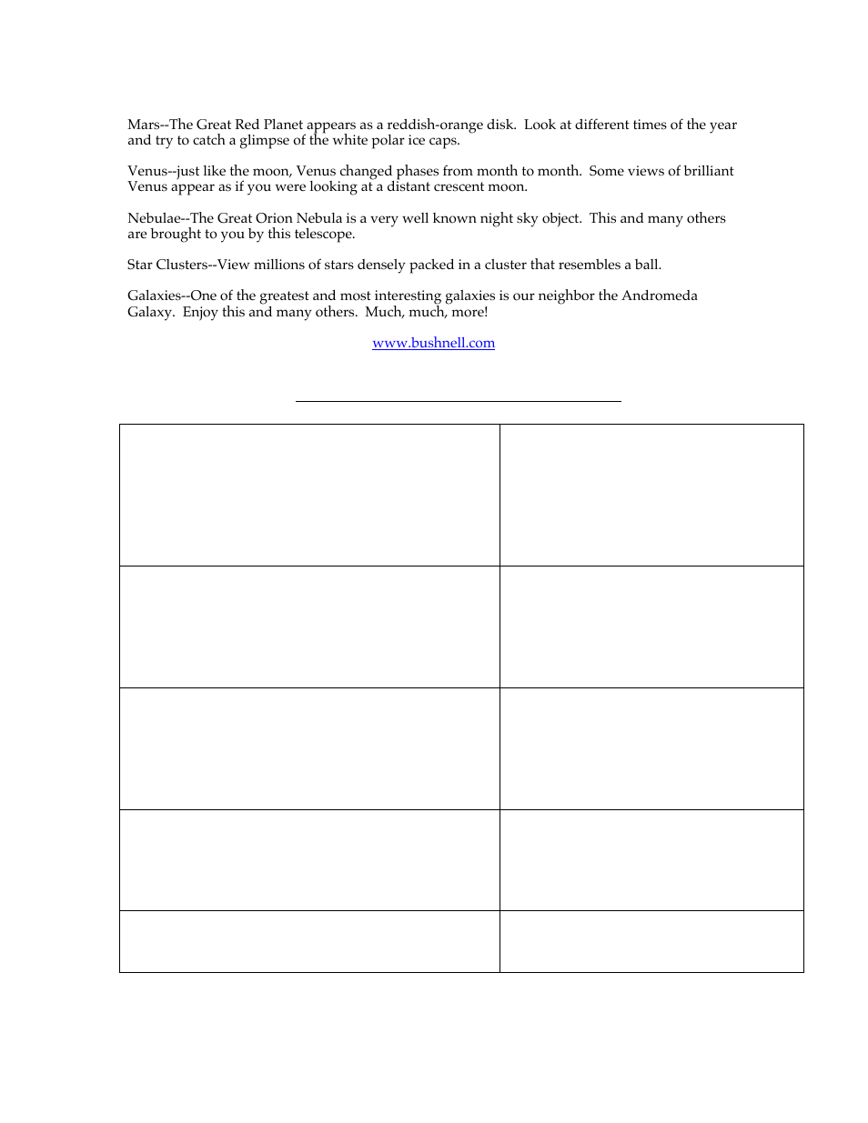 Bushnell VOYAGER 78-8000 User Manual | Page 7 / 9