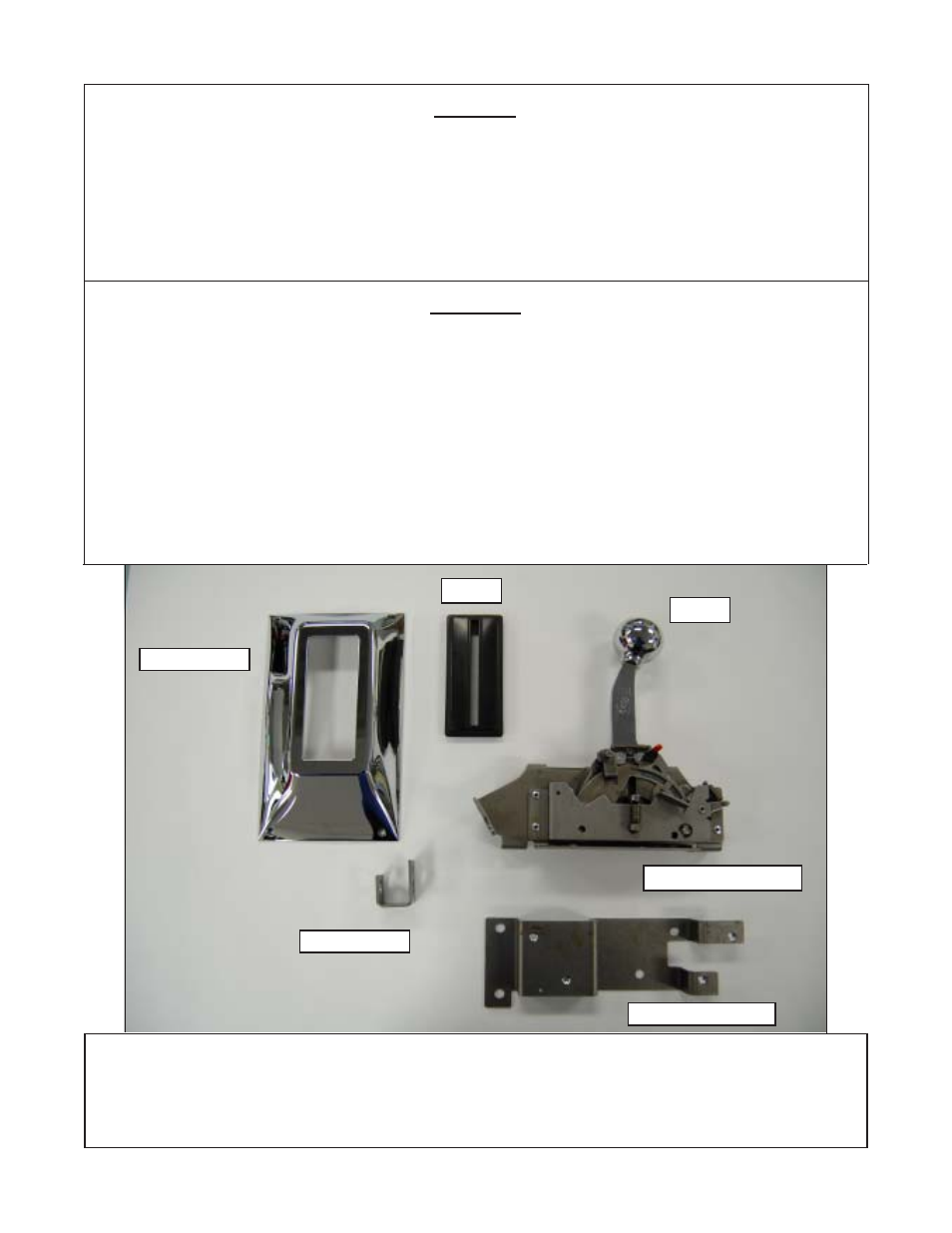 Warning | B&M 81025 CONSOLE QUICKSILVER SHIFTER FOR 1968-1969 CAMARO(AUTOMATIC TH-350 & 400) User Manual | Page 8 / 8
