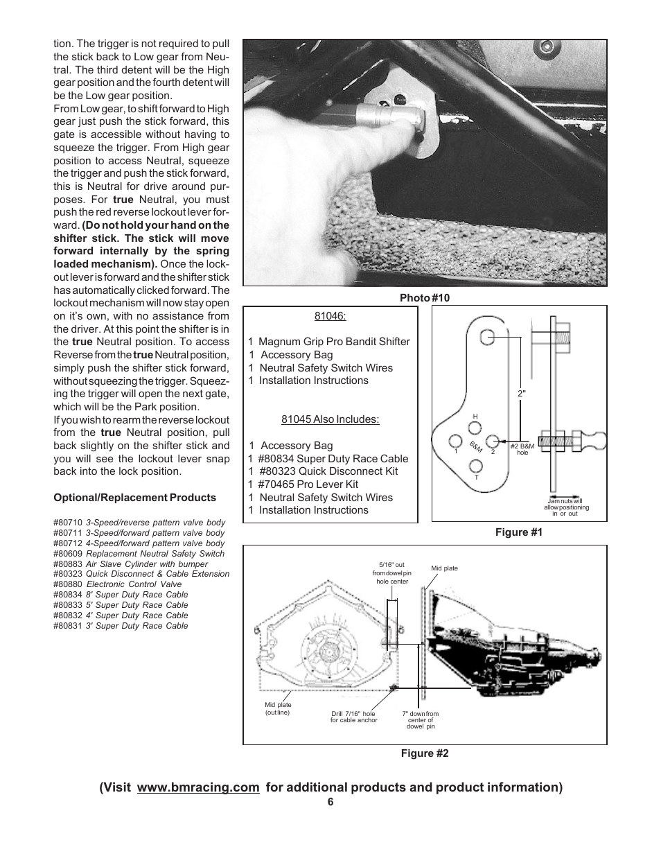 Photo #10 figure #2 | B&M 81111 AUTOMATIC SHIFTER, STEALTH PRO BANDIT MAGNUM WITHOUT ACCESSORIES User Manual | Page 6 / 7