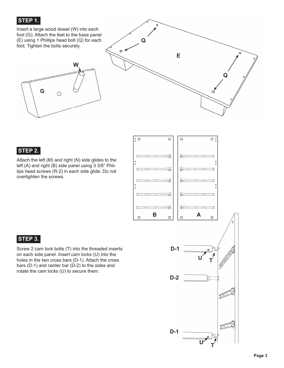 Babyletto Modo 5 Drawer Dresser User Manual | Page 3 / 6