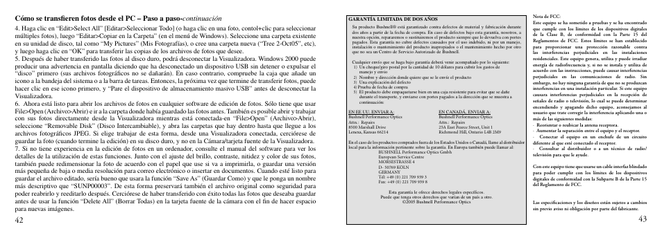 Bushnell TRAILSCOUT Nov-00 User Manual | Page 22 / 44