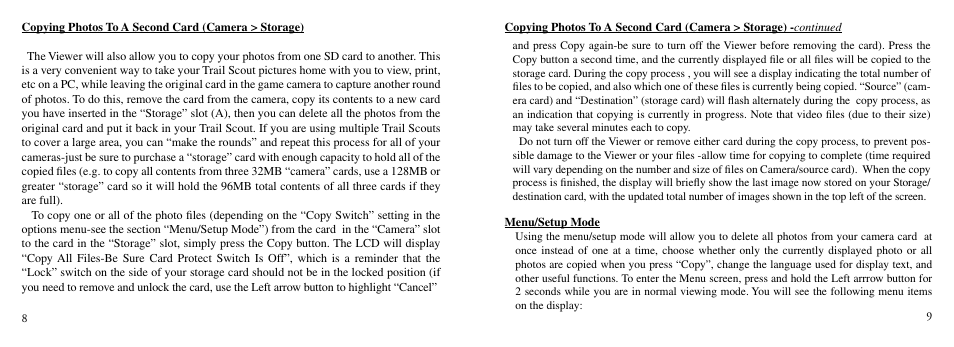 Bushnell TRAILSCOUT Nov-00 User Manual | Page 5 / 44