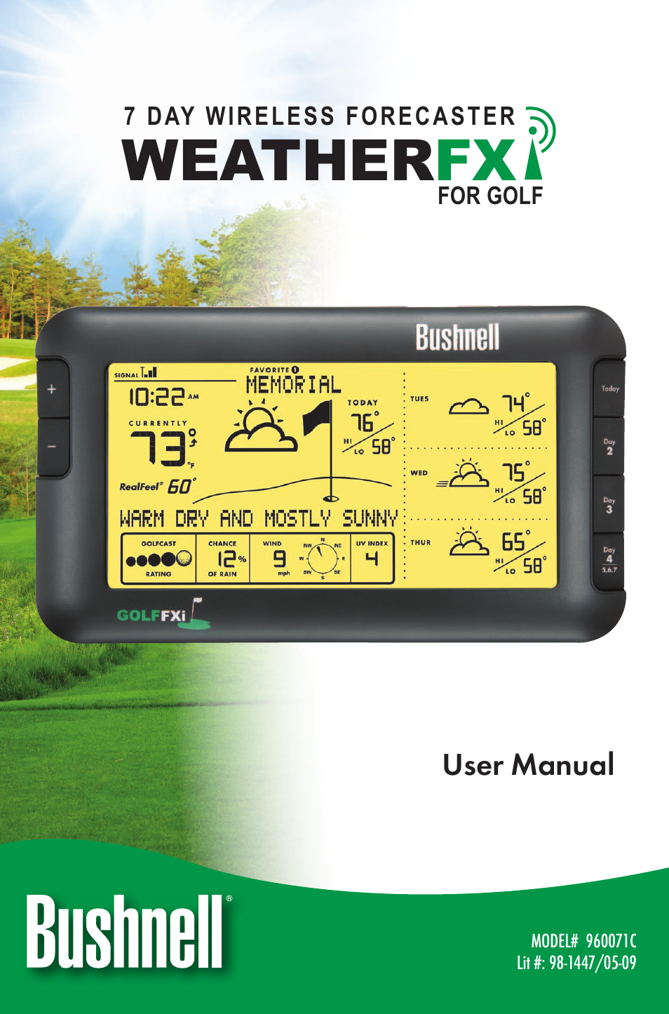 Bushnell WEATHERFX 960071C User Manual | 14 pages