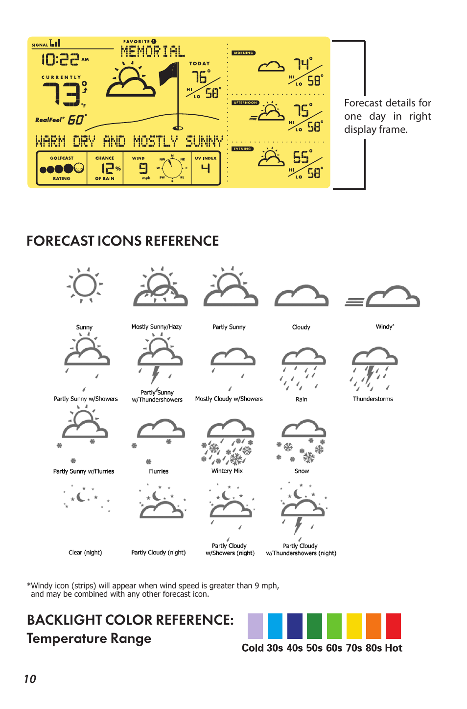 Bushnell WEATHERFX 960071C User Manual | Page 10 / 14