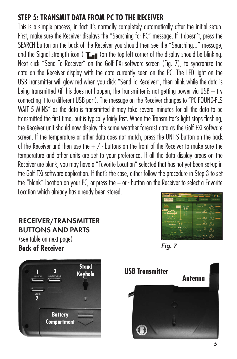 Bushnell WEATHERFX 960071C User Manual | Page 5 / 14