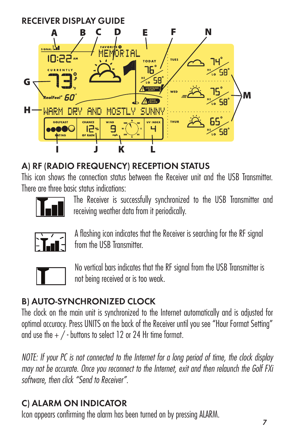 Bushnell WEATHERFX 960071C User Manual | Page 7 / 14