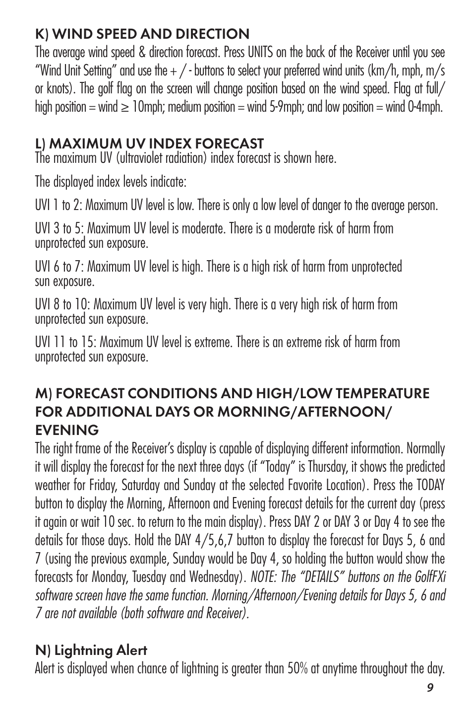 Bushnell WEATHERFX 960071C User Manual | Page 9 / 14