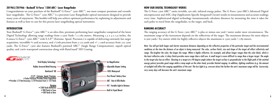 Bushnell 201965 User Manual | Page 3 / 74
