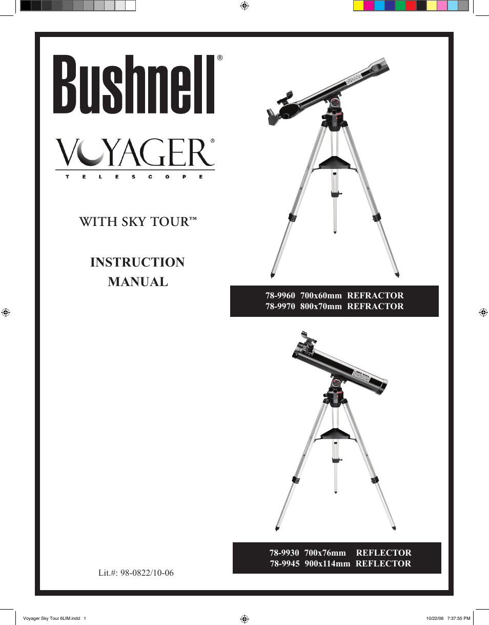 Bushnell 78-9960 User Manual | 74 pages