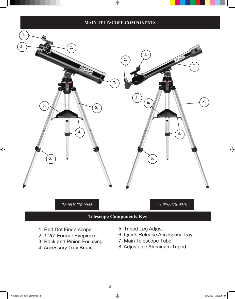 Bushnell 78-9960 User Manual | Page 5 / 74