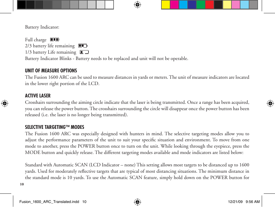 Bushnell Fusion 201042 User Manual | Page 10 / 156