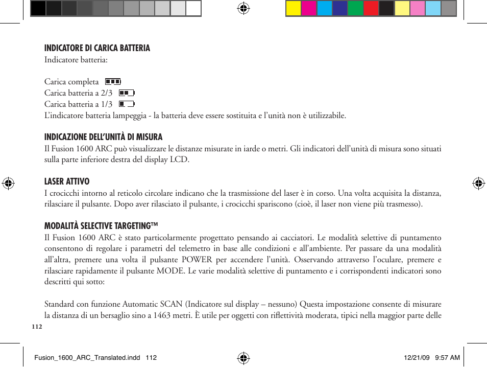 Bushnell Fusion 201042 User Manual | Page 112 / 156