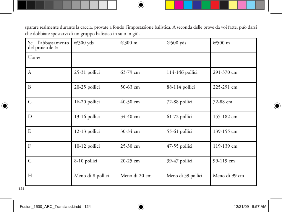 Bushnell Fusion 201042 User Manual | Page 124 / 156