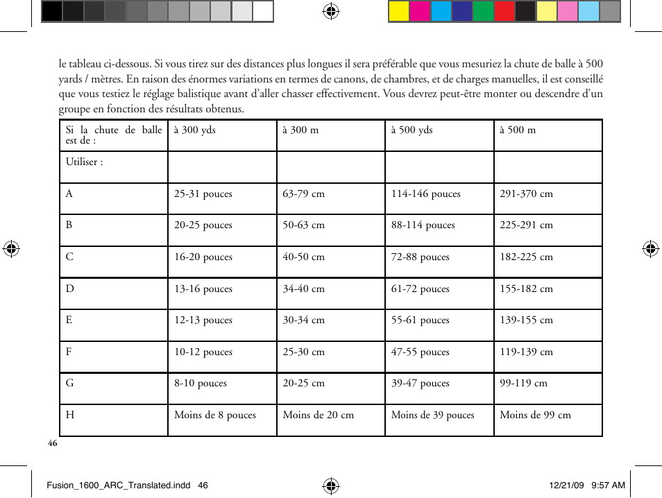 Bushnell Fusion 201042 User Manual | Page 46 / 156