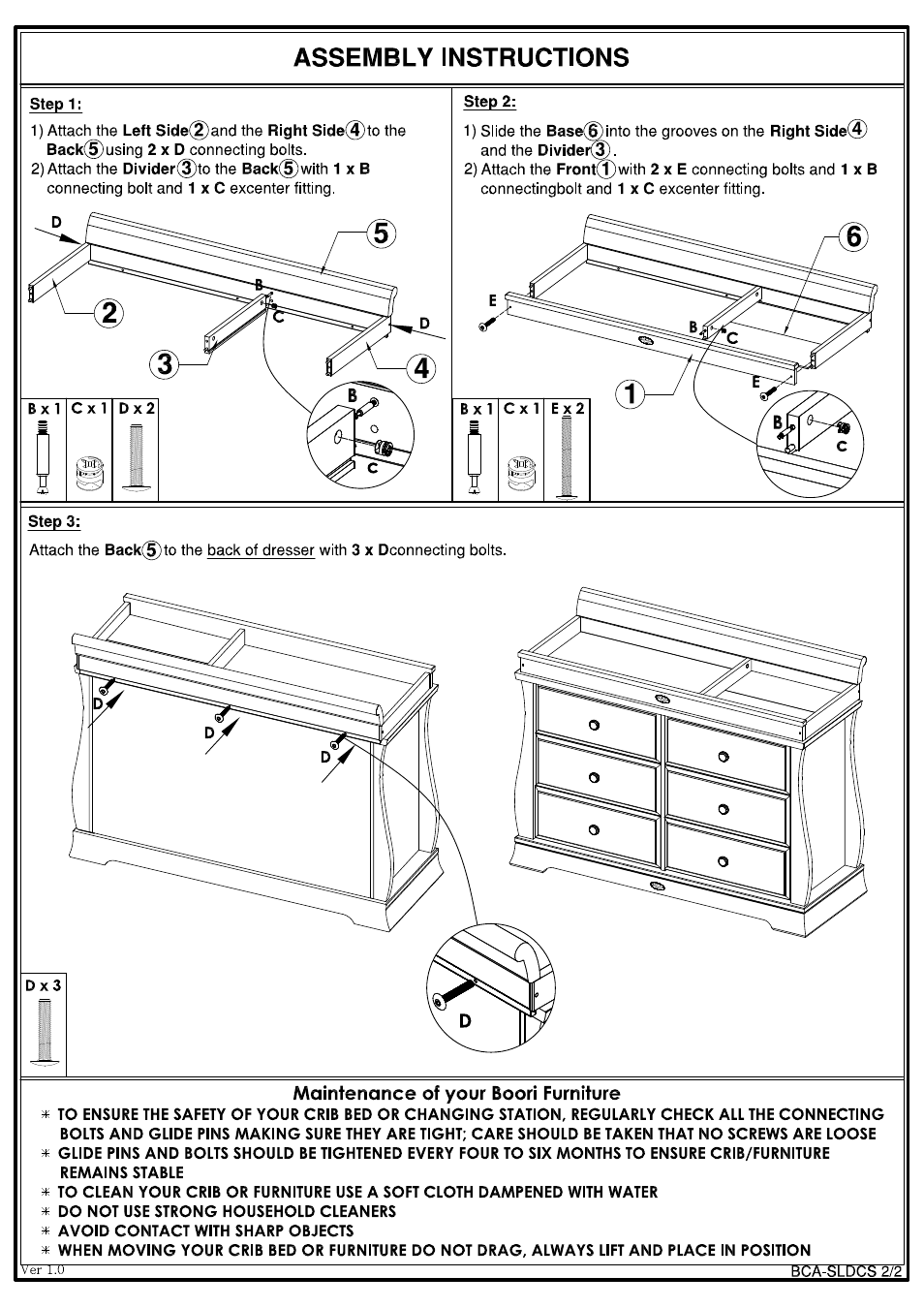 Bca-dcs,sldcs说明书 sldcs2 (1)-2 | Boori Sleigh Changing Station for SLG3D BC-SLDCS User Manual | Page 4 / 4