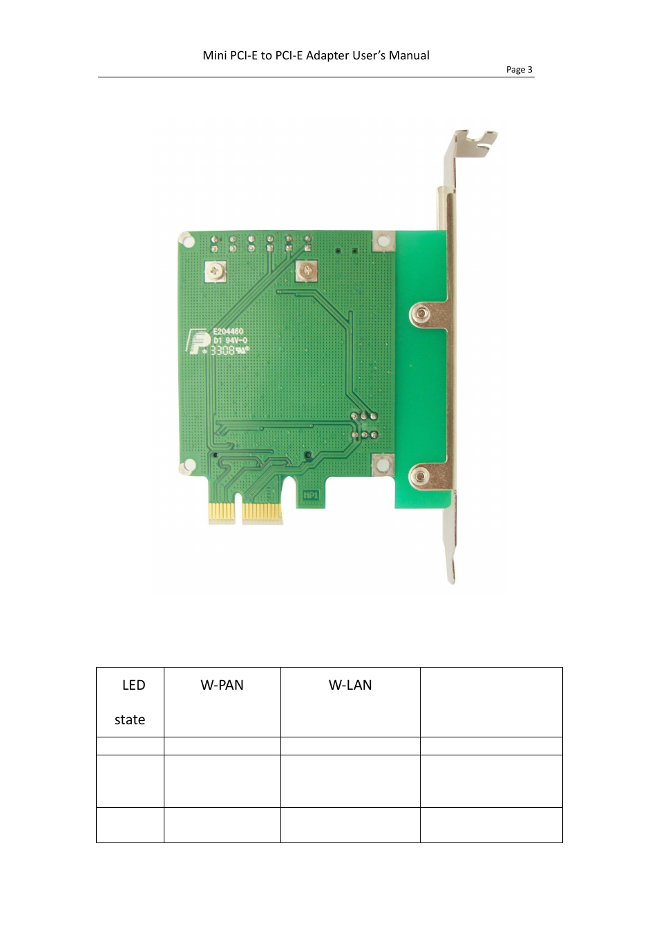 Figure description led state w-pan w-lan w-wan | Bplus MP1 User Manual | Page 4 / 14