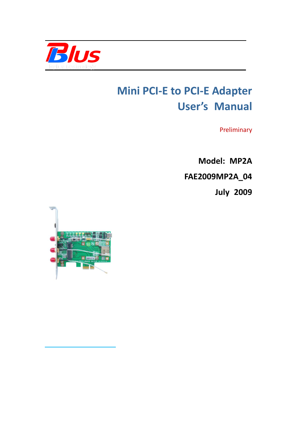 Bplus MP2A User Manual | 16 pages