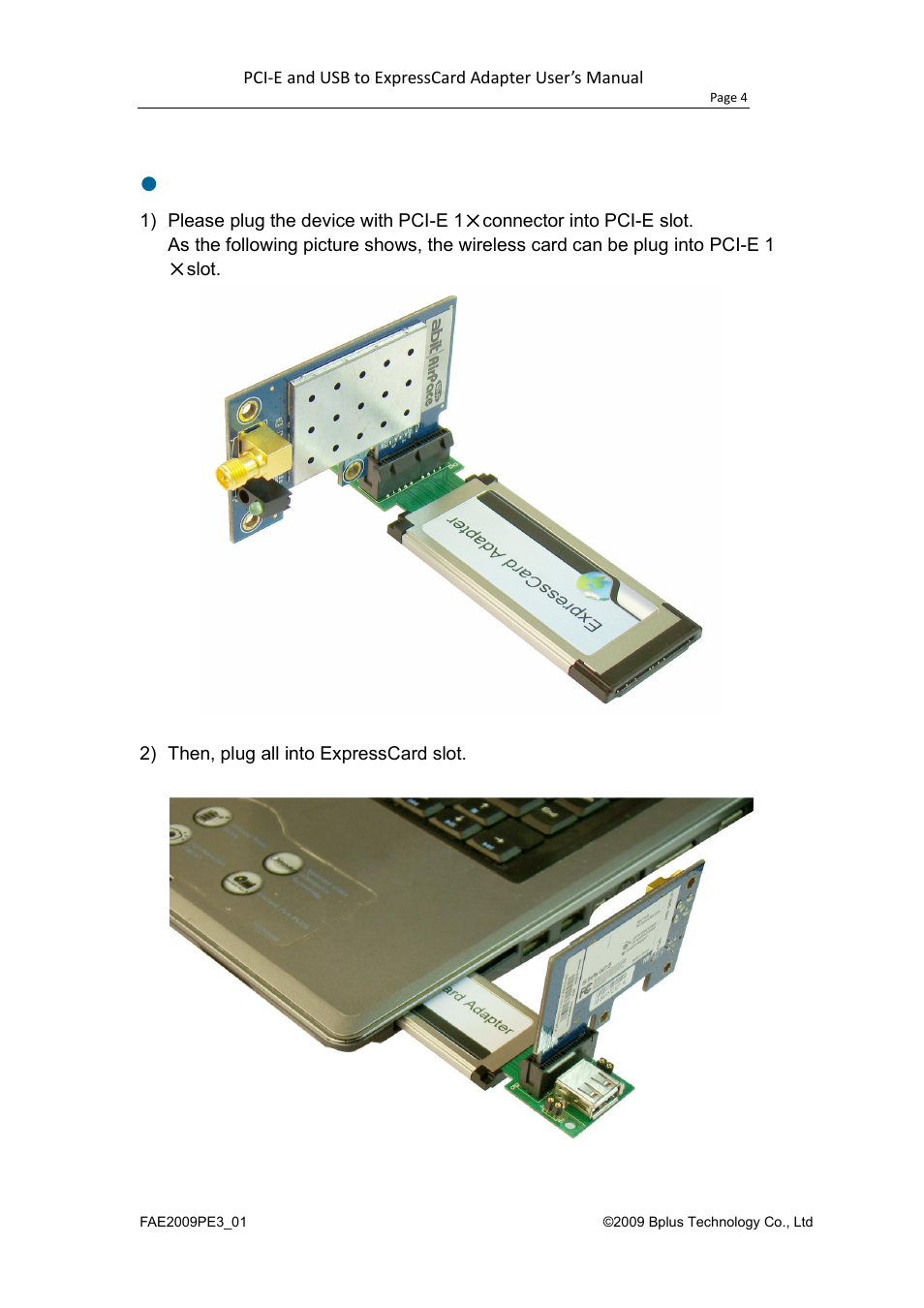 Bplus PE3 User Manual | Page 5 / 8