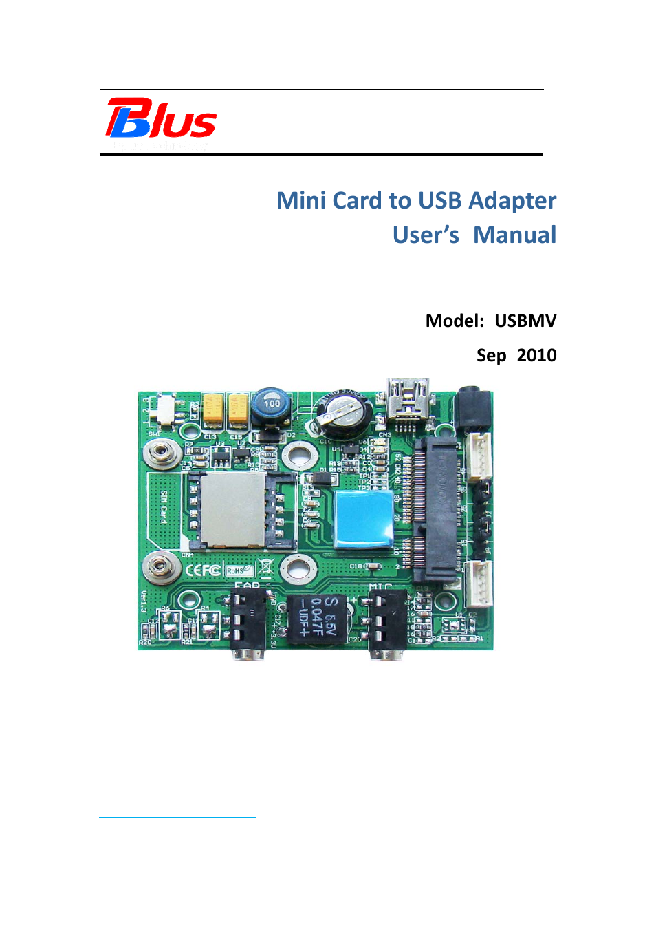 Bplus USBMV User Manual | 10 pages