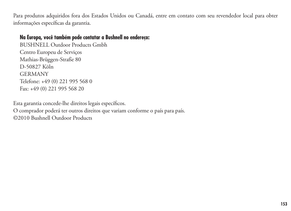 Bushnell FUSION 1600 201250 User Manual | Page 153 / 156