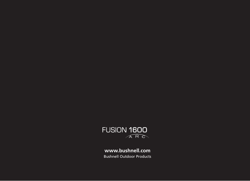 Bushnell FUSION 1600 201250 User Manual | Page 156 / 156