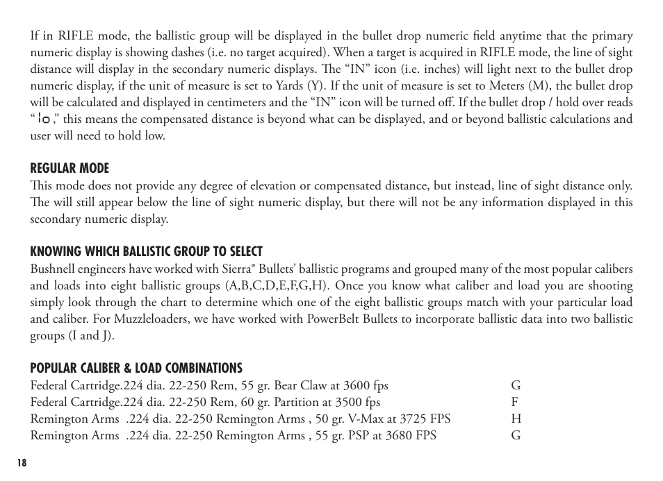 Bushnell FUSION 1600 201250 User Manual | Page 18 / 156