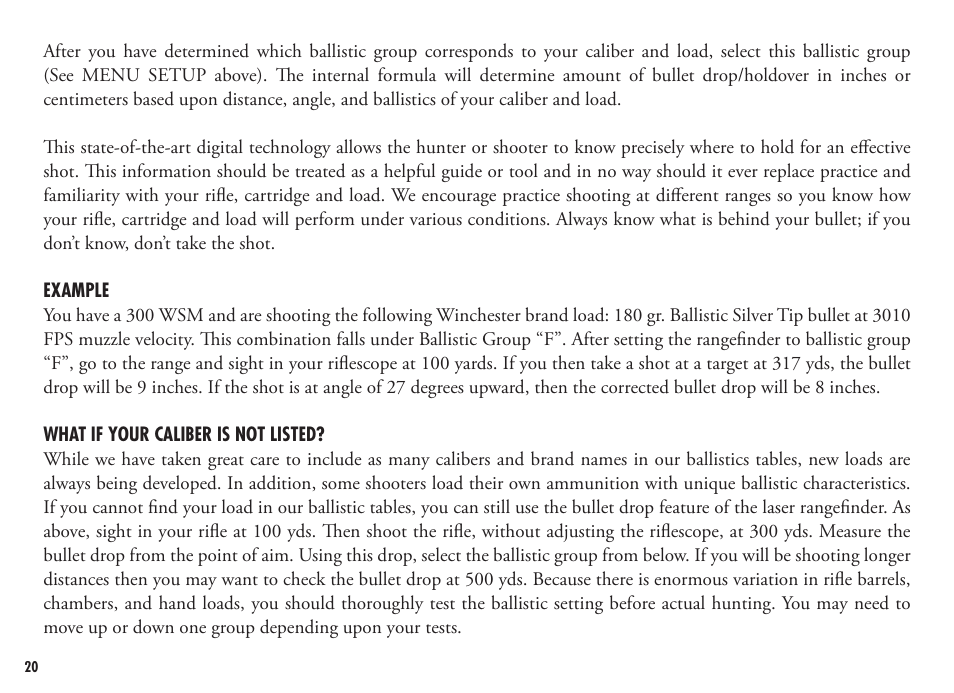 Bushnell FUSION 1600 201250 User Manual | Page 20 / 156