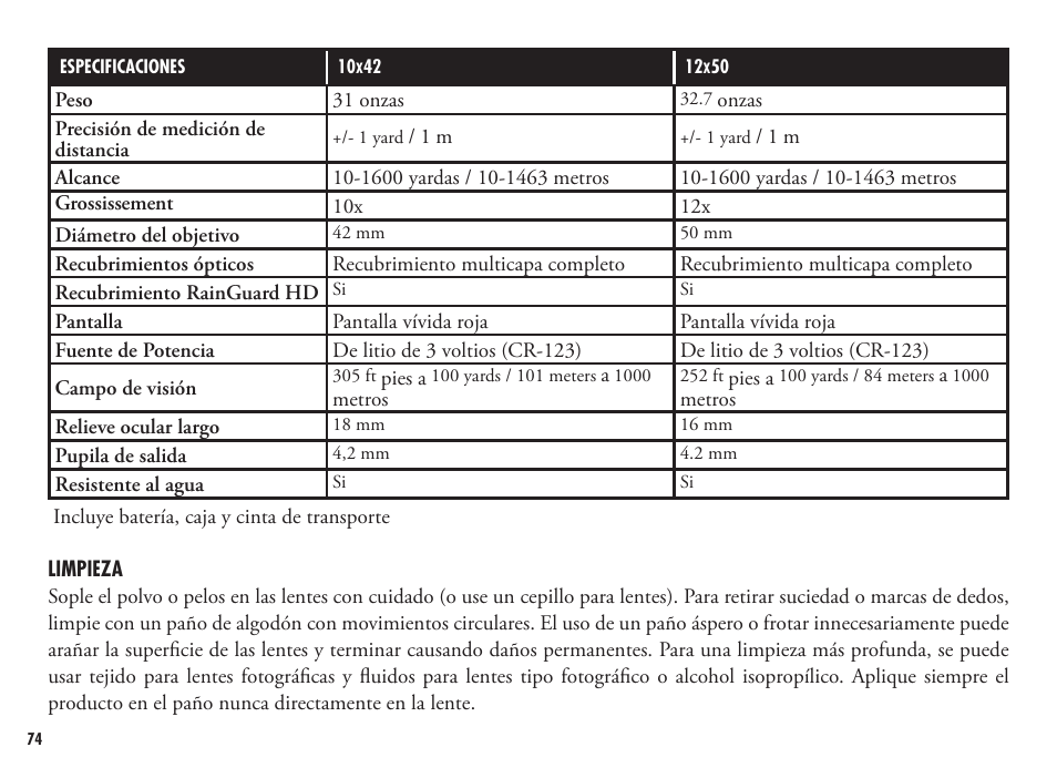 Bushnell FUSION 1600 201250 User Manual | Page 74 / 156