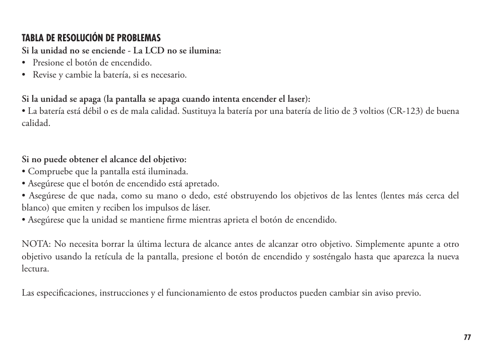 Bushnell FUSION 1600 201250 User Manual | Page 77 / 156