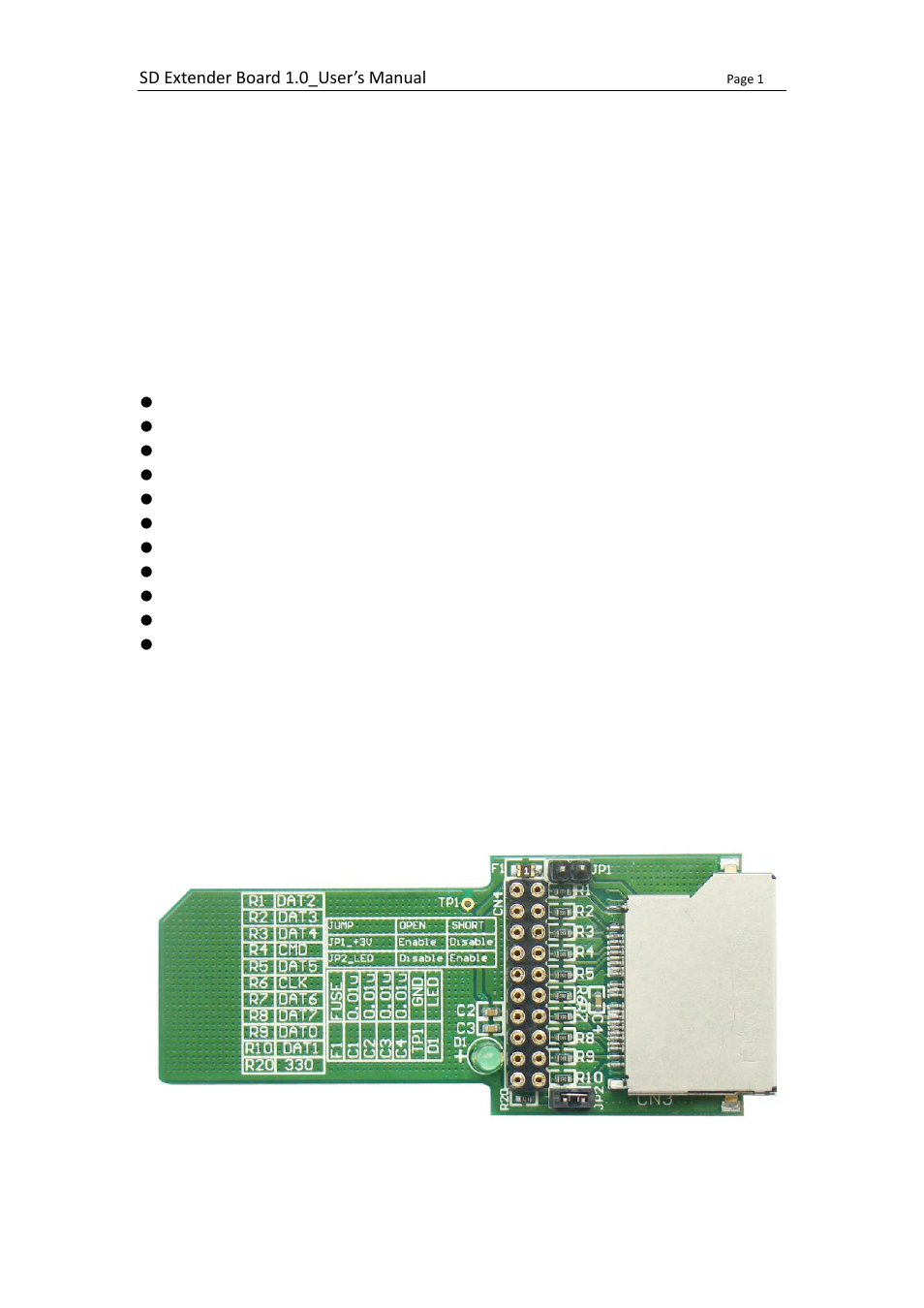 Introduction, Using the sd extend | Bplus SDEX User Manual | Page 2 / 7