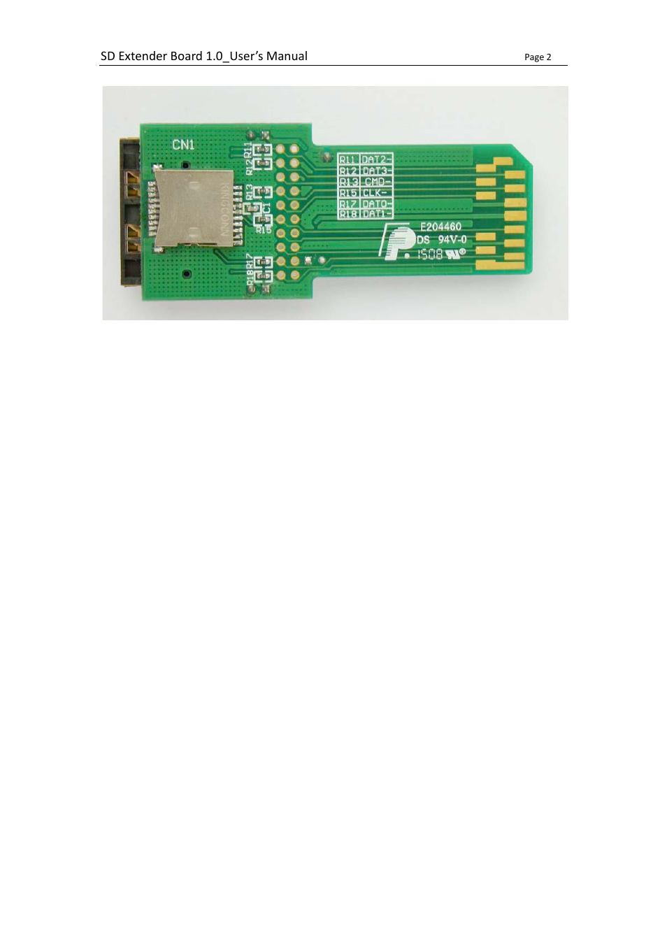 Using sd extender board, Test points, Over-current protection | Power indicator | Bplus SDEX User Manual | Page 3 / 7