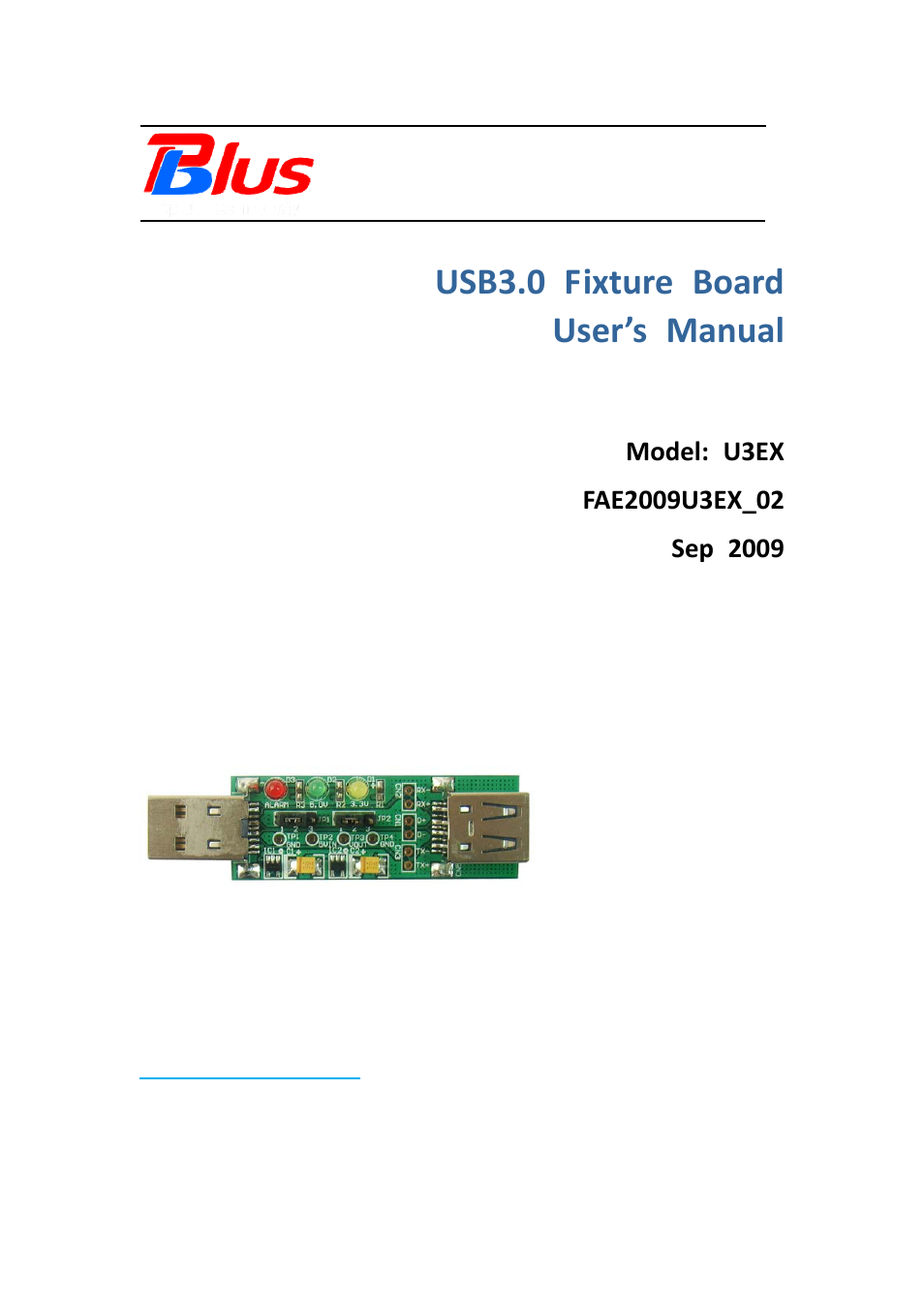 Bplus U3EX User Manual | 10 pages