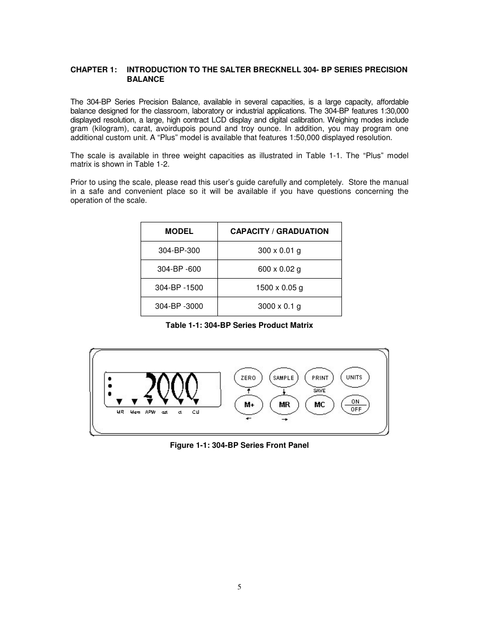 Salter Brecknell 304BP User Manual | Page 5 / 26