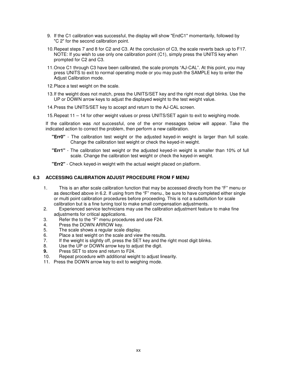 Salter Brecknell 308BP User Manual | Page 20 / 27