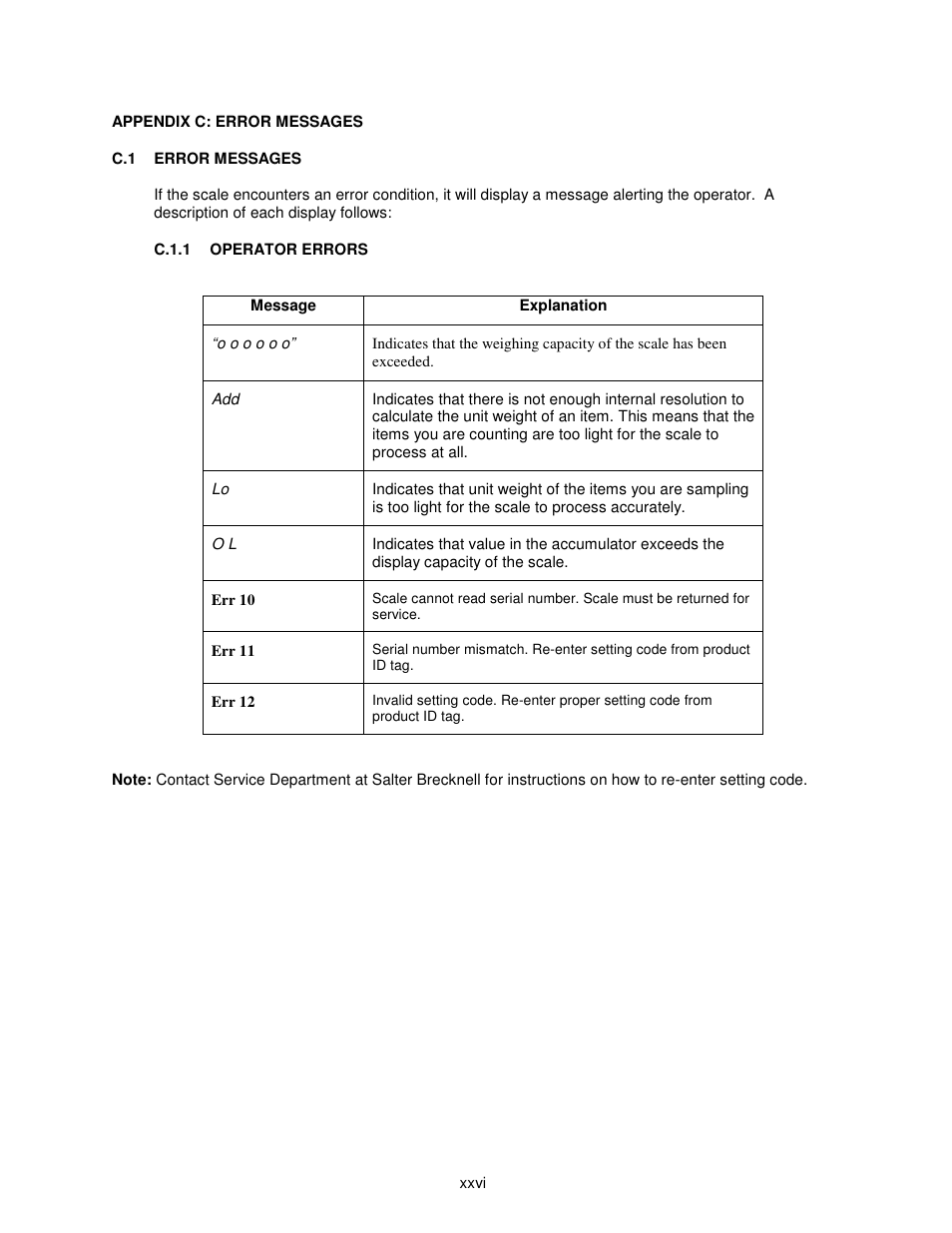 Salter Brecknell 308BP User Manual | Page 26 / 27