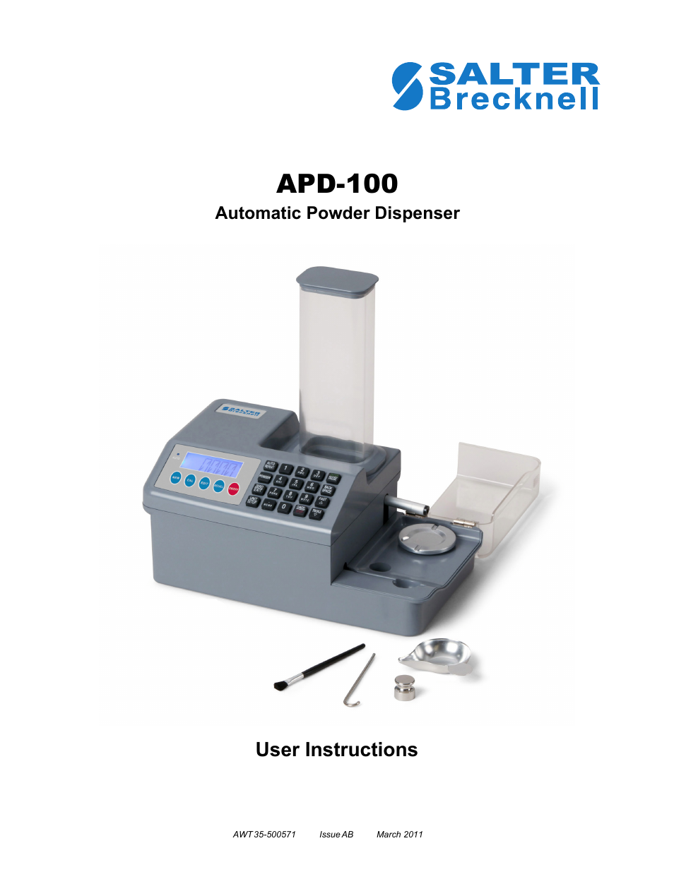 Salter Brecknell APD-100 User Manual | 36 pages